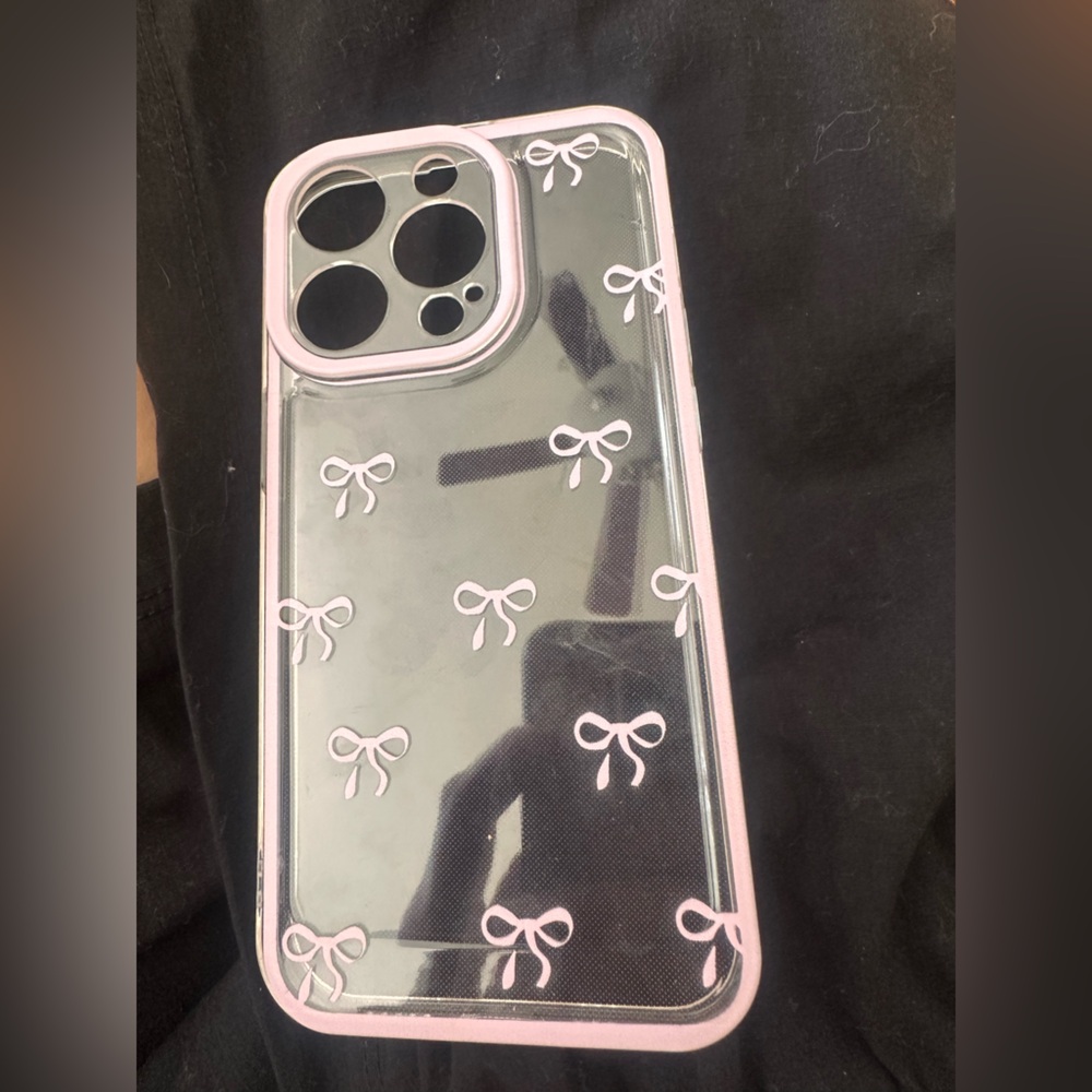 Stylish Pink Bow Phone Case